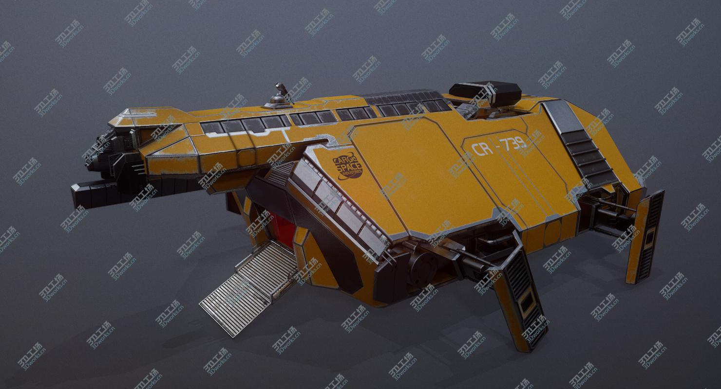 images/goods_img/202105072/3D Sci-Fi Cargo Spaceship Animated model/3.jpg